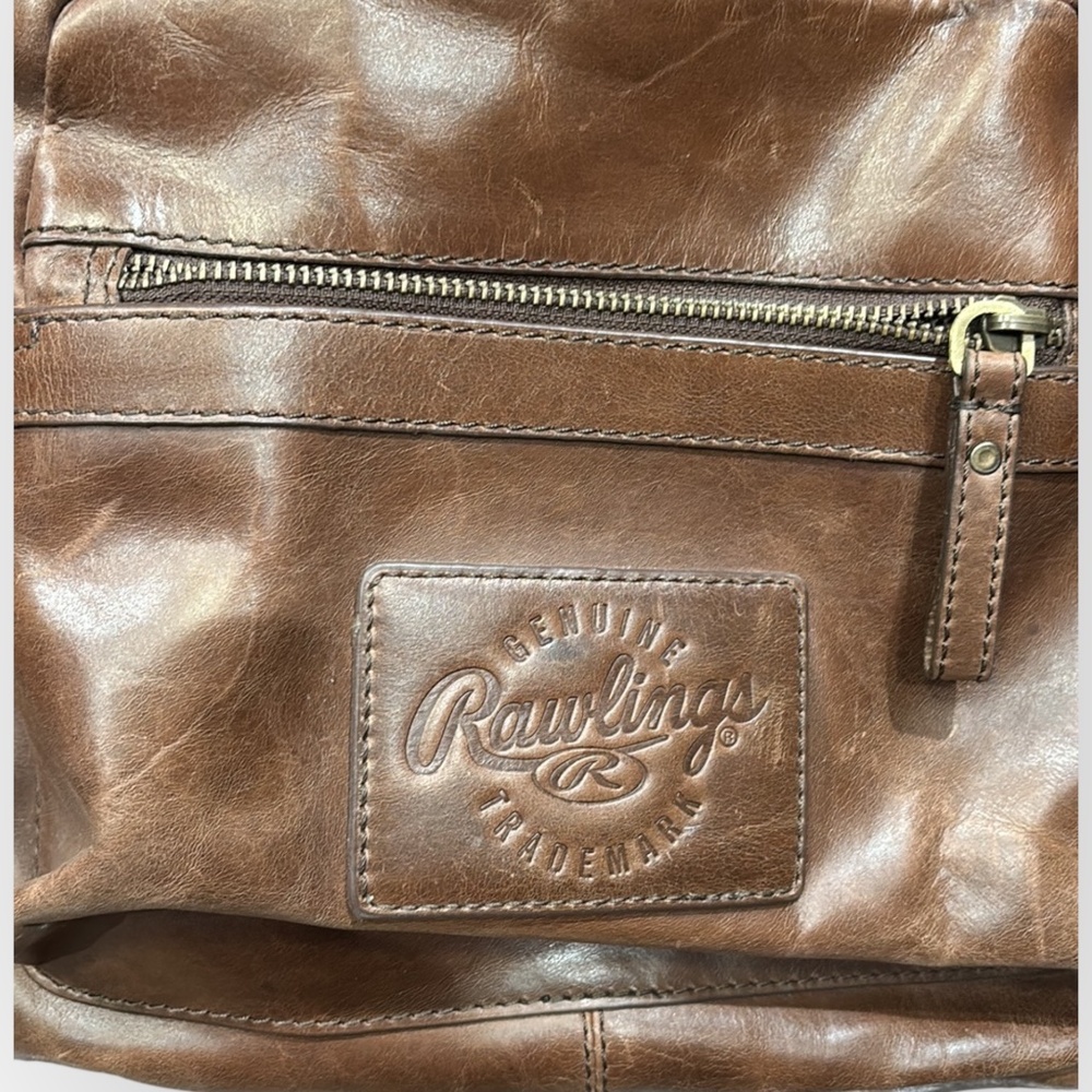 Rawlings Medium Genuin Leather Backpack Brown - image 2